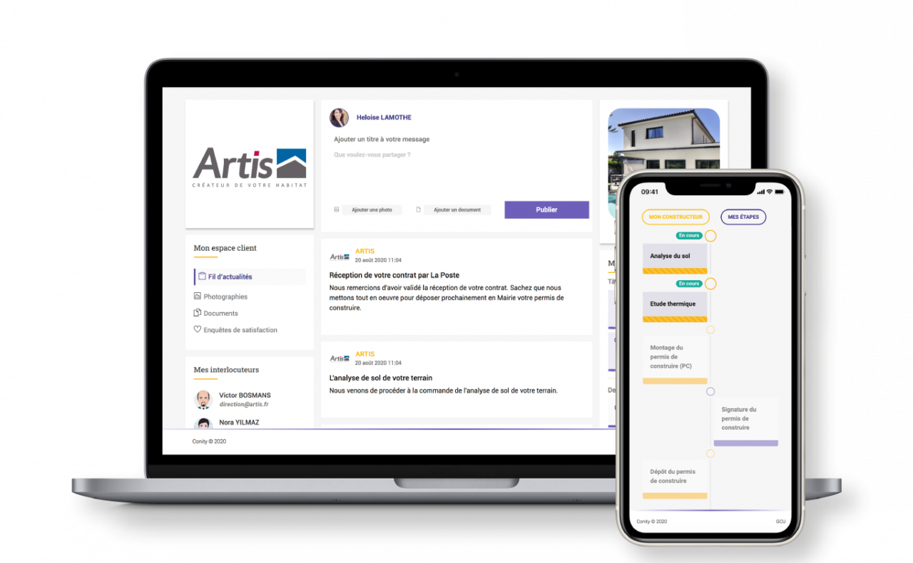 Suivre votre chantier avec l'application myConity