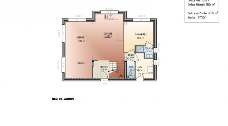 Votre projet maison à Frangy 133m² - 569920€ - 3