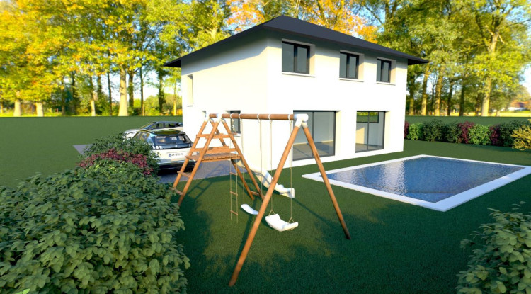 Maison + terrain à Cranves-Sales avec permis obtenu 132m² - 577900€ 