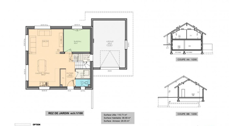 Votre projet maison + terrain au centre de Viuz en Sallaz 98m² - 575800€ - 2