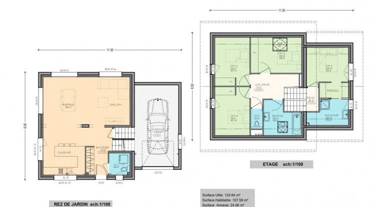 Votre maison demi-niveau neuve ARTIS à ARBUSIGNY 121m² - 535000€ - 2