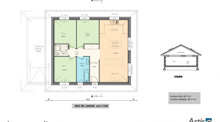 Votre maison neuve ARTIS à ARENTHON 80m² - 385000€ - 4