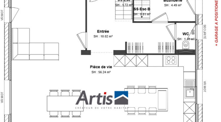 VERSONNEX - Maison Individuelle ARTIS 145 m² + Terrain 630 m² 145m² - 775000€ - 4