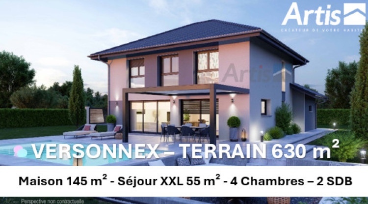 VERSONNEX - Maison Individuelle ARTIS 145 m² + Terrain 630 m² 145m² - 775000€ - 1