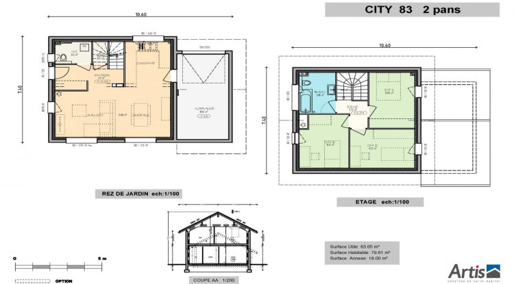Votre maison neuve sur un terrain plat de 886 m² à Savigny 83m² - 565000€ - 3