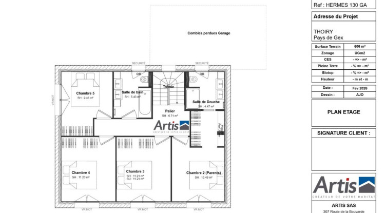 THOIRY proche Centre village - Maison ARTIS 129 m² + Terrain 600 m² 129m² - 705000€ - 3