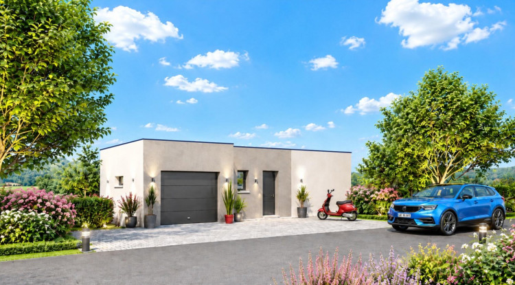 Maison contemporaine avec vue dégagée sur les montagnes 114m² - 571400€ - 1