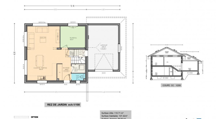 Votre maison neuve ARTIS à PERS JUSSY 107m² - 612000€ - 3