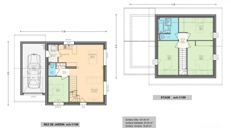 Votre maison neuve ARTIS à PERS JUSSY 100m² - 495000€ - 2