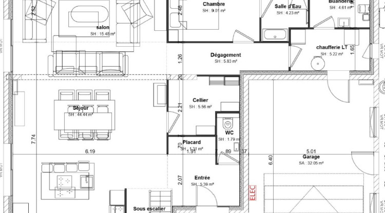 Superbe maison sur un terrain viabilisé 220m² - 854434€ - 3
