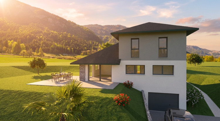 Maison contemporaine avec vue dégagée sur les montagnes 130m² - 711500€ 