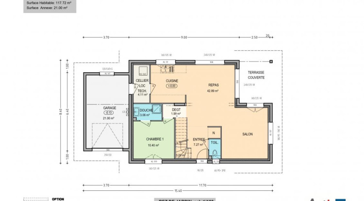 Votre maison neuve ARTIS à PERS JUSSY 130m² - 606000€ - 3