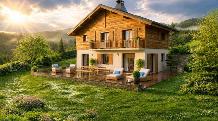 Petit Hameau de Montagne à Sallanches-Panoramique sur les Aravis 108m² - 645000€ - 3
