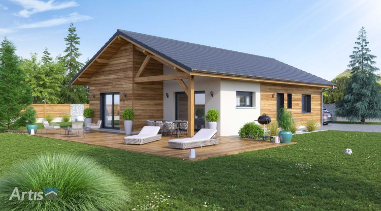 Au cœur de Sallanches, construisez votre maison avec vue Mont-Blanc ! 100m² - 641000€ - 3