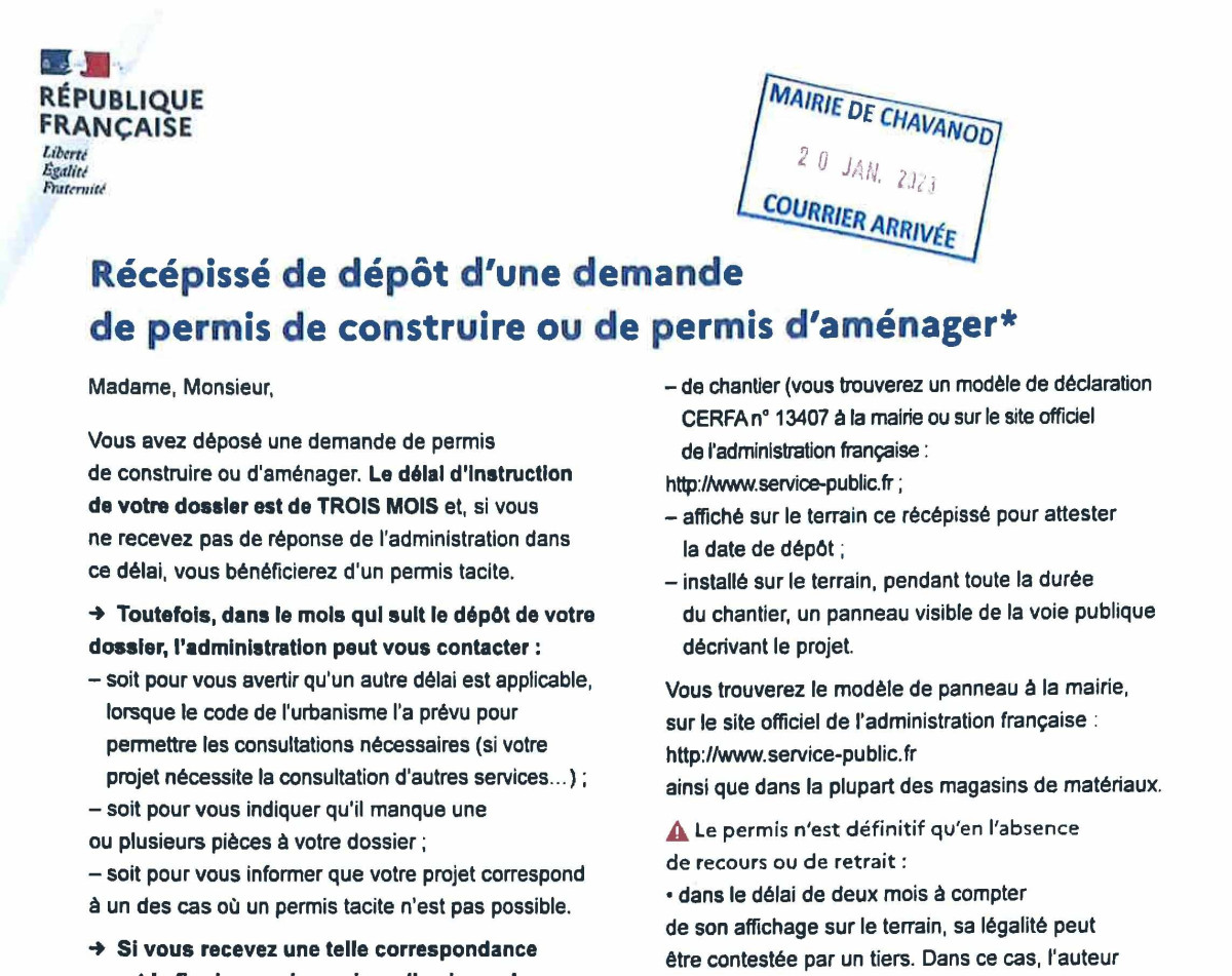 R c piss d p t Du Permis De Construire 