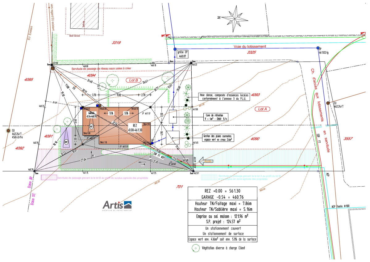 Plan d'exécution maison Artis