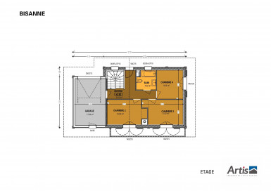 Plan rez-de-chaussée modèle Bisanne