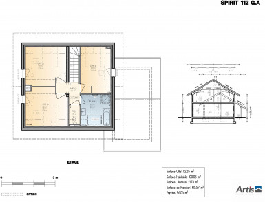 modèle spirit artis plan intérieur