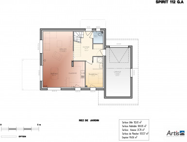 modèle spirit artis plan intérieur