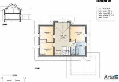 modèle horizon artis plan intérieur