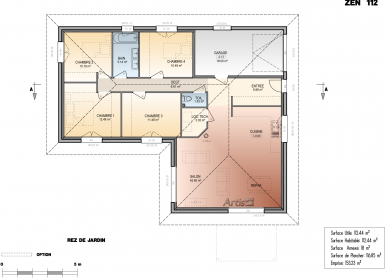 modèle zen plan intérieur