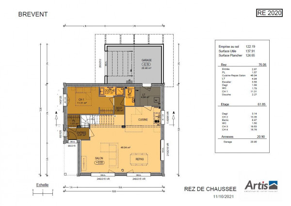 Plan modèle Brevent