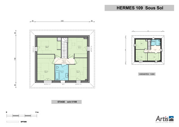 modèle hermès 109 artis plan intérieur