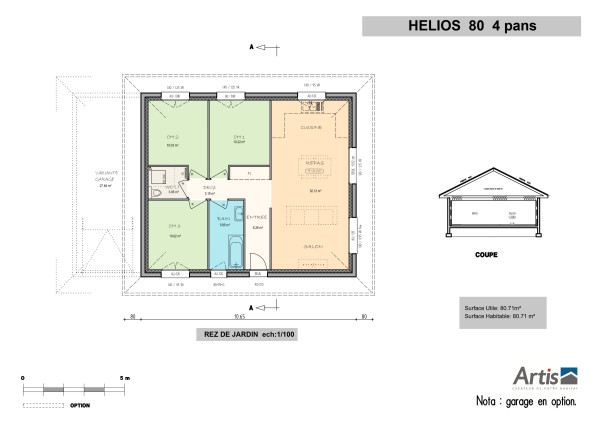 modèle hélios 4 pans artis plan intérieur