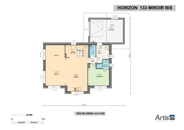 modèle horizon artis plan intérieur