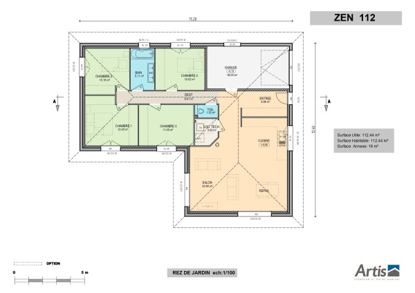 modèle zen 112 plan intérieur