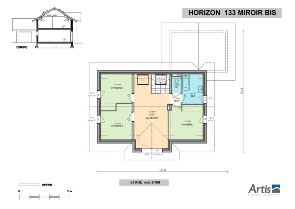 modèle horizon artis plan intérieur