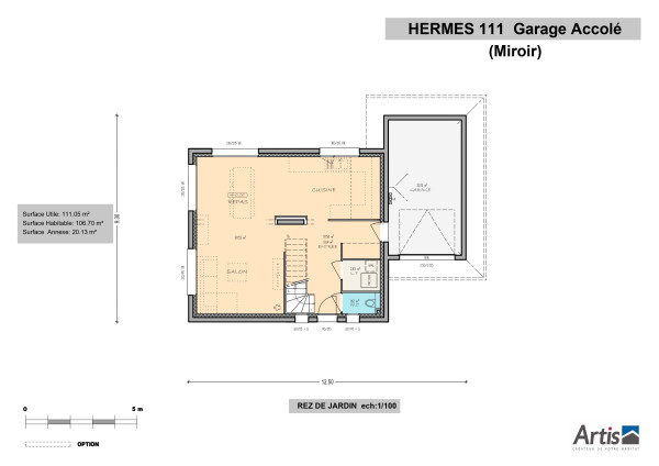 modèle hermès 111 artis plan intérieur