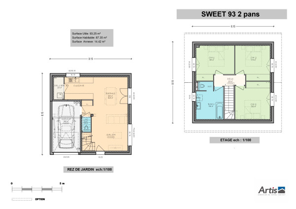 modèle easy sweet artis plan intérieur