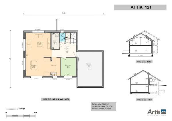 plan maison attik