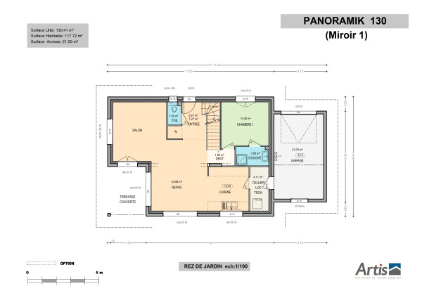 modèle panoramik artis plan intérieur