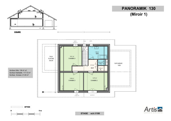 modèle panoramik artis plan intérieur