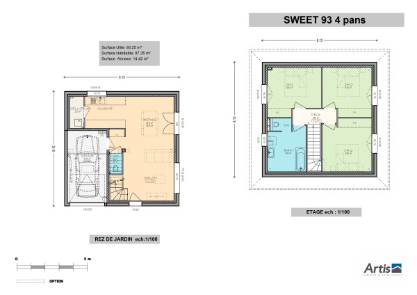 modèle easy sweet 4 pans plan intérieur