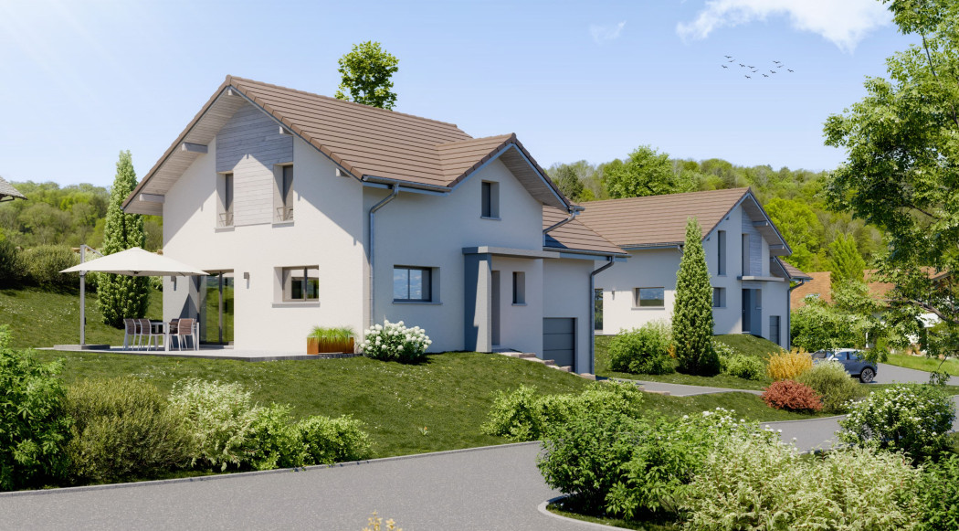 Charvonnex vue extérieure 2 maisons