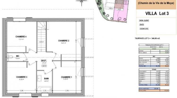 Votre maison neuve à Fillinges sur les hauteurs exposition plein Sud 109m² - 475000€ - 2