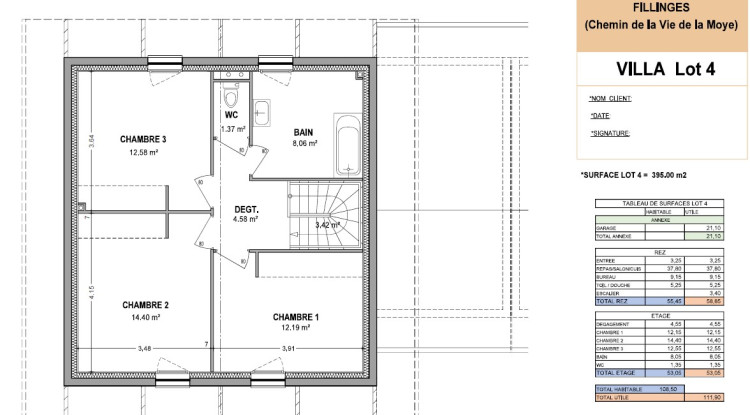 Votre maison neuve à Fillinges sur les hauteurs exposition plein Sud 109m² - 515000€ - 2