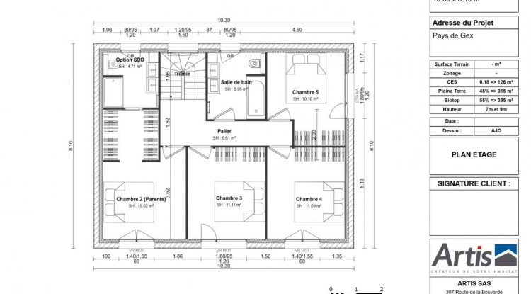 CESSY- Maison neuve ARTIS 133 m² + Terrain 500 m² 133m² - 665000€ - 3
