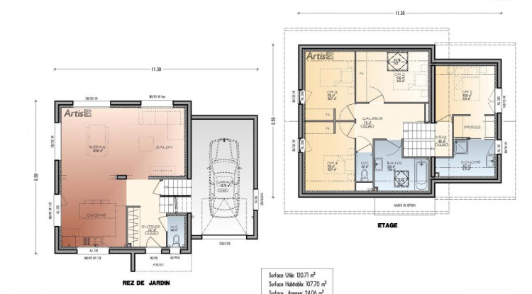 Projet maison + terrain à Larringes ! 121m² - 569000€ - 2