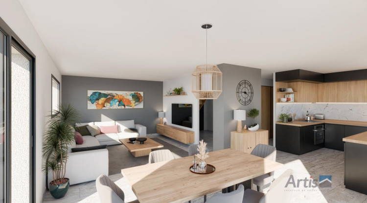 Votre maison neuve Artis sur la commune de St Jeoire vue dégagée sur les montagnes proche centre ville 111m² - 521150€ - 2