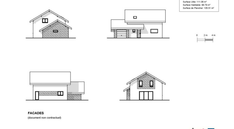 Maison+terrain Annemasse 100m² - 539500€ - 3