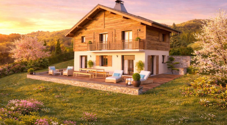 Vivez la montagne autrement : chalet au cœur d’un cadre bucolique proche Combloux 107m² - 625000€ - 1