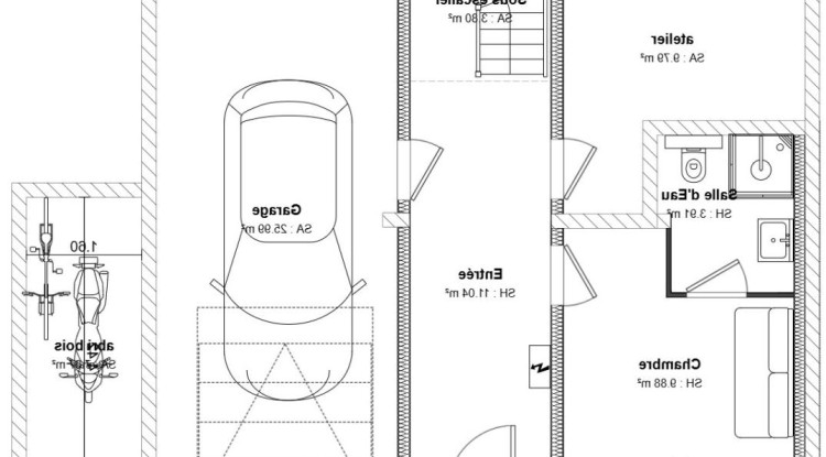 Superbe terrain au Bosson avec joli vue 130m² - 739478€ - 2