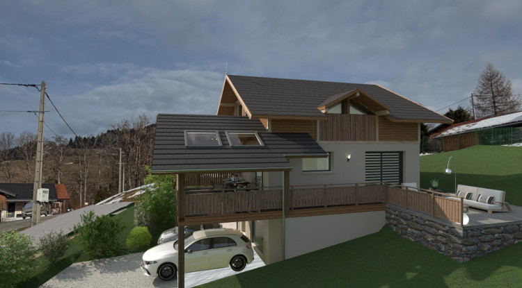 Superbe terrain au Bosson avec joli vue 130m² - 739478€ - 1