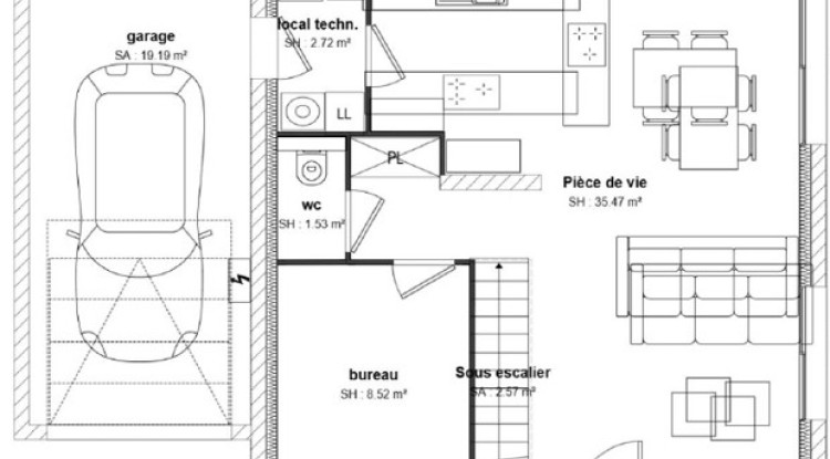 Superbe terrain proche du village 100m² - 420000€ - 2