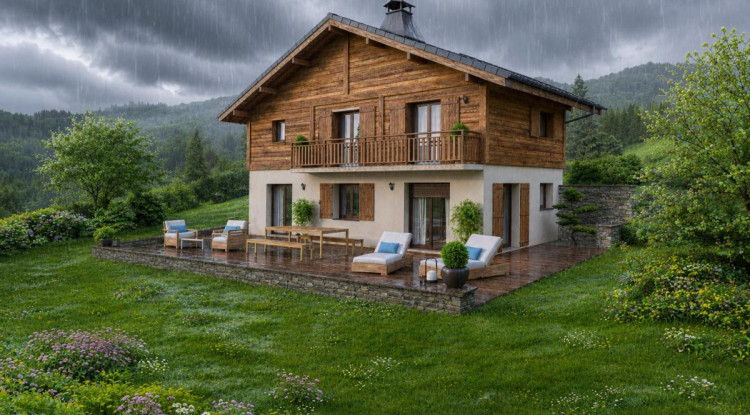 Vivez la montagne autrement : chalet au cœur d’un cadre bucolique proche Combloux 107m² - 625000€ - 4