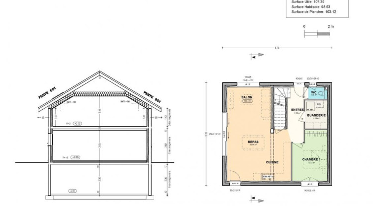 Projet de construction sur sous-sol à Marlioz 110m² - 542980€ - 3